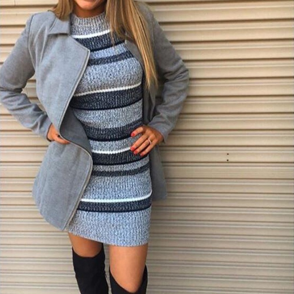 🌹🌹Adorable Grey Sweater Dress - Picture 3 of 8